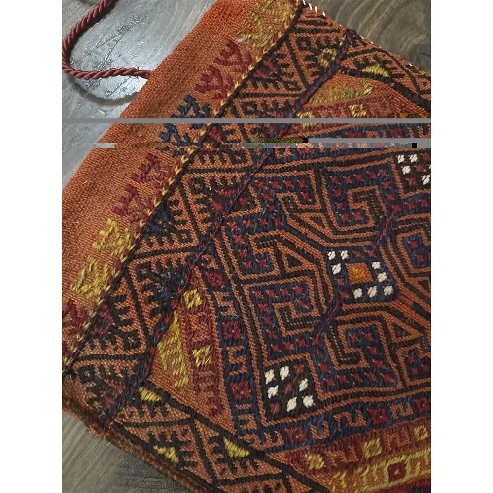 VTG Turkish Wool Handwoven Prayer Rug?? 30 X 14